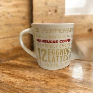 Starbucks 2008 12 Days Holiday 14-ounce Ceramic Mug